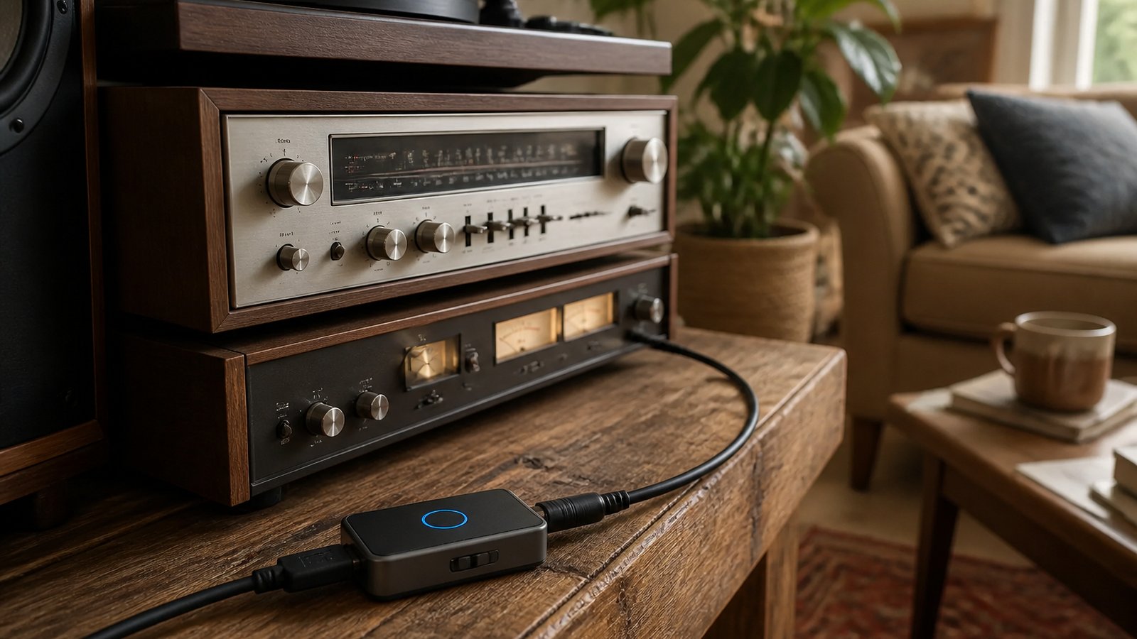 Aux Bluetooth For Vintage Hi Fi 3.5M Cable