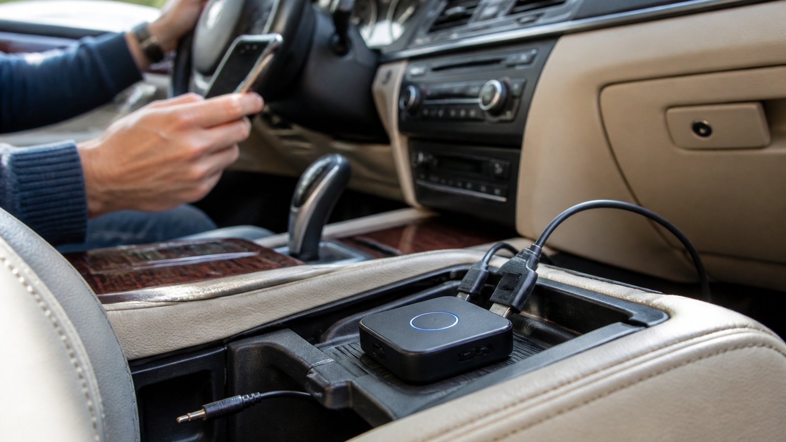 Bmw Aux Socket Under Armrest Reach